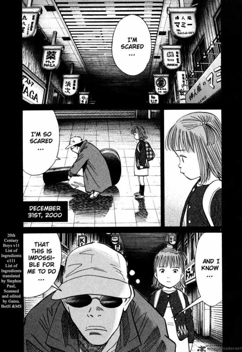 20th Century Boys Chapter 111 Page 1