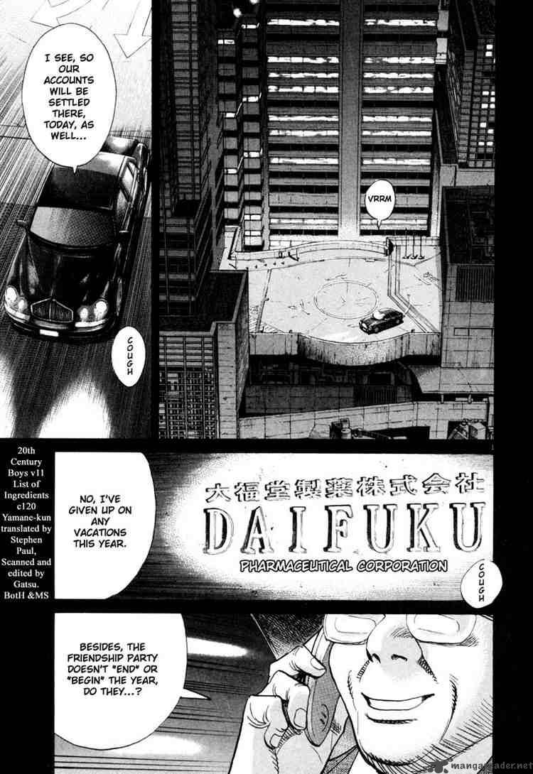 20th Century Boys Chapter 120 Page 1