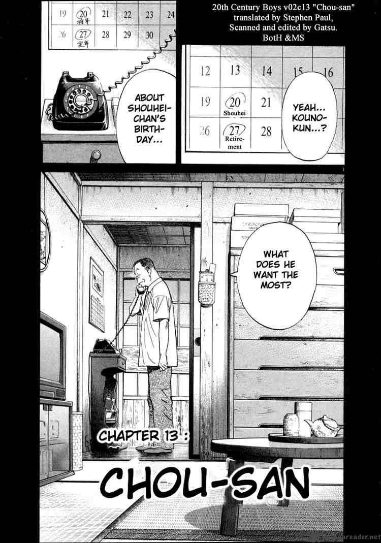 20th Century Boys Chapter 13 Page 1