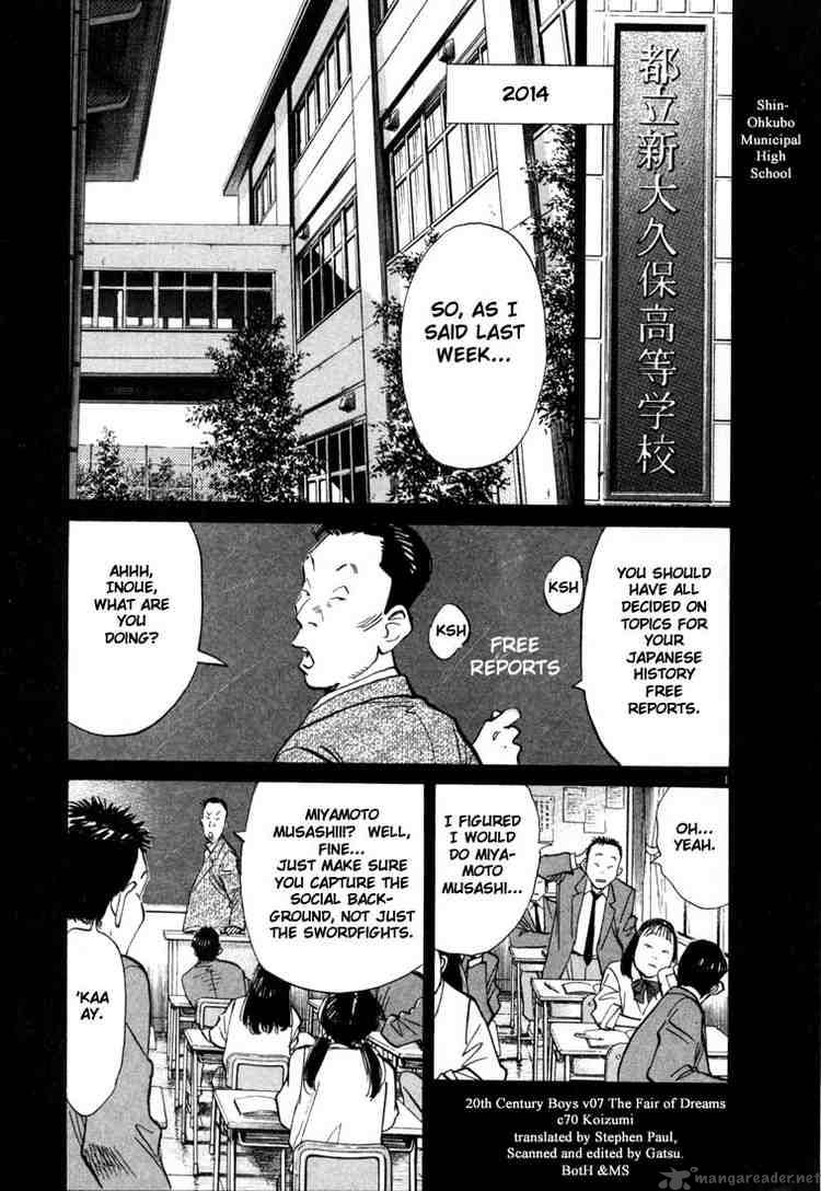 20th Century Boys Chapter 70 Page 1