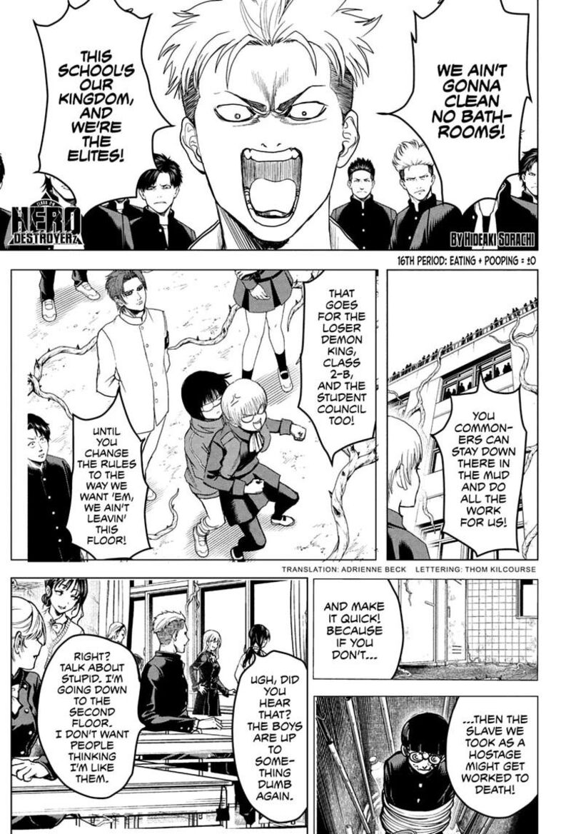 2 Nen B Gumi Yuusha Destroyers Chapter 16 Page 1