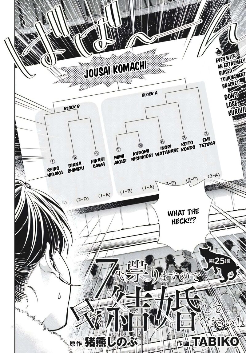 7 Dai Tatarimasu Node Hayaku Kekkon Shitekudasai Chapter 25 Page 2