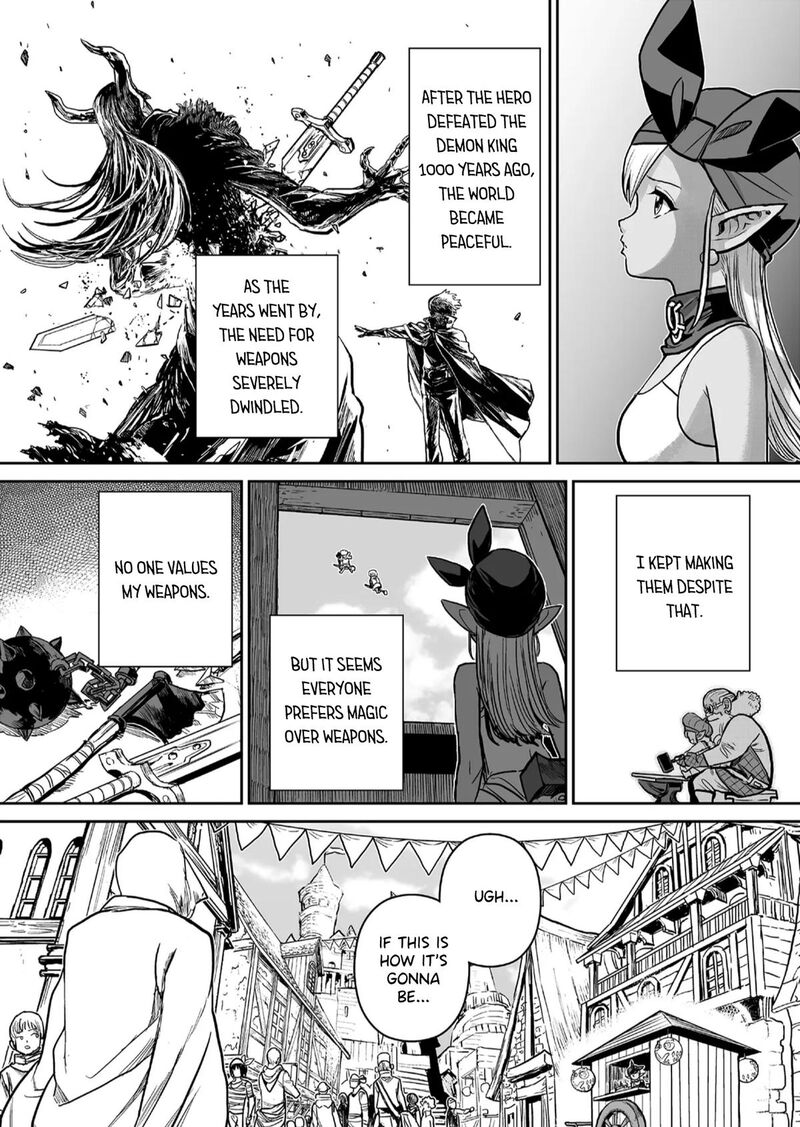 Abandoned Tsuyosugite Buki Ga Kowareru Yuusha To Buki Shokunin No Elf Chapter 1 Page 16