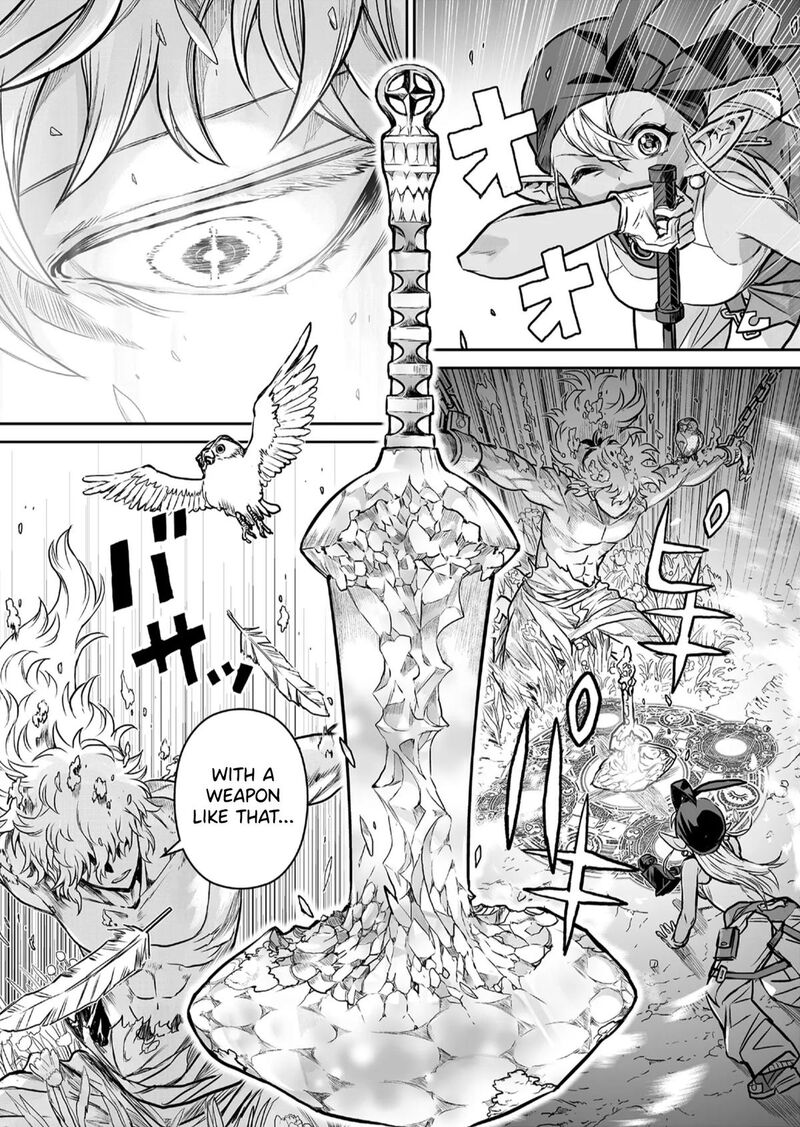 Abandoned Tsuyosugite Buki Ga Kowareru Yuusha To Buki Shokunin No Elf Chapter 1 Page 34