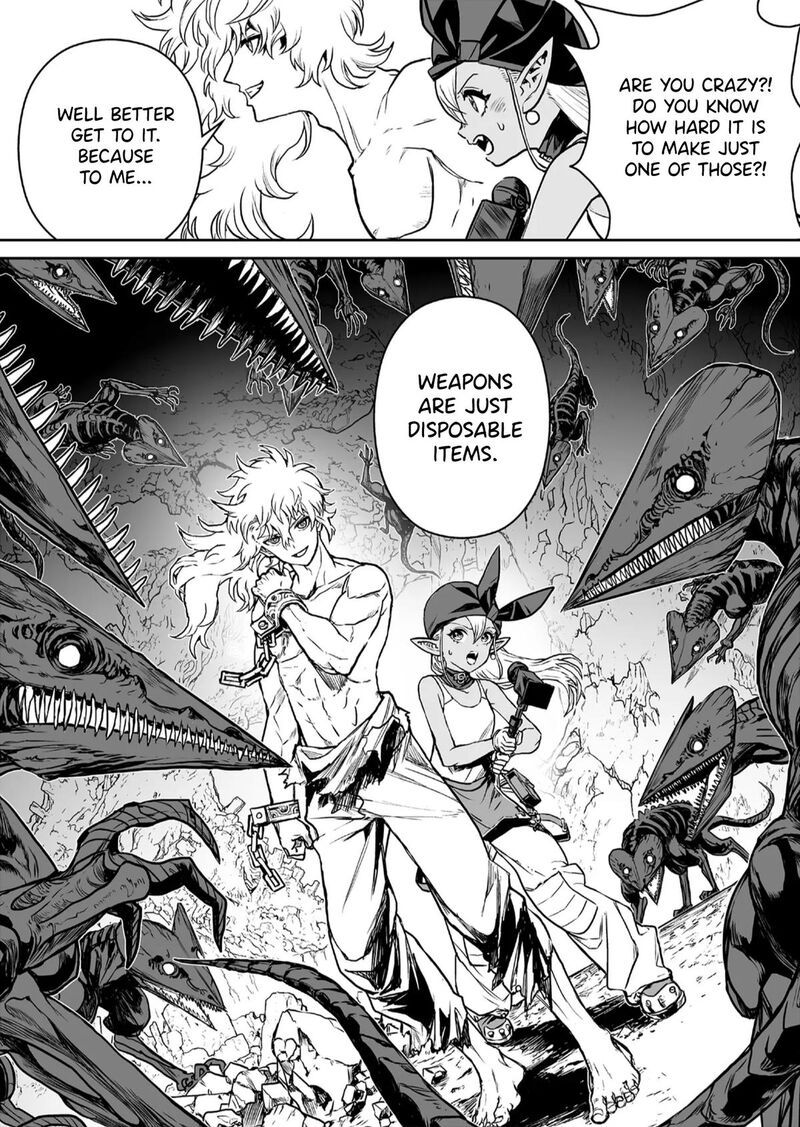 Abandoned Tsuyosugite Buki Ga Kowareru Yuusha To Buki Shokunin No Elf Chapter 1 Page 51