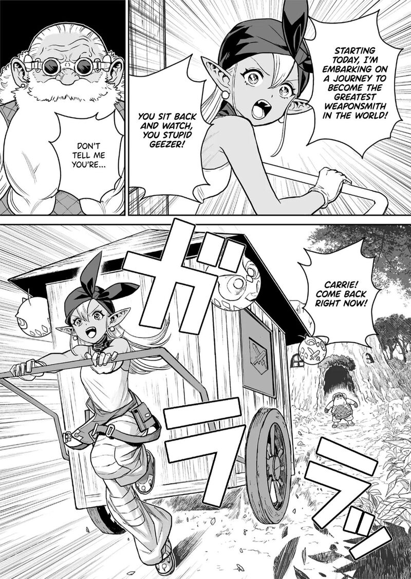 Abandoned Tsuyosugite Buki Ga Kowareru Yuusha To Buki Shokunin No Elf Chapter 1 Page 9