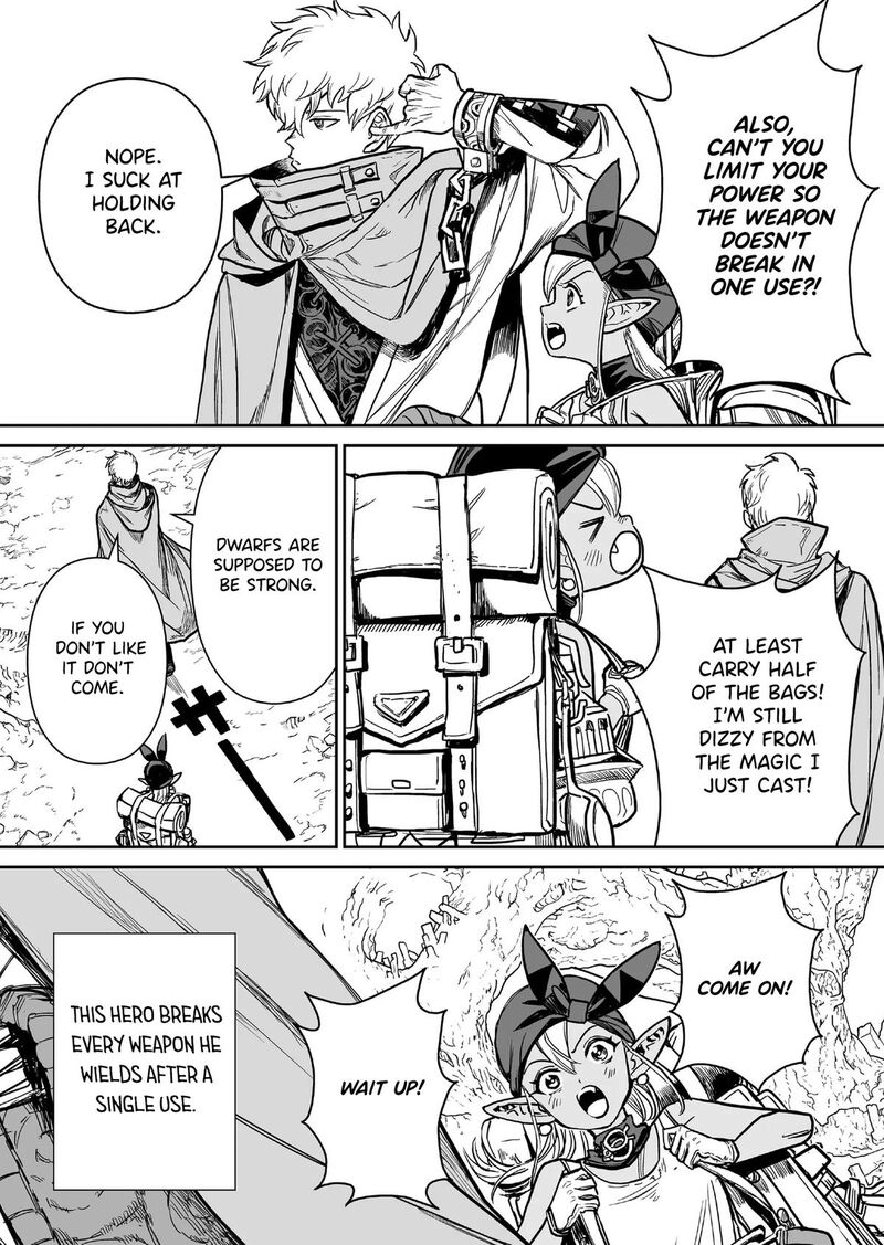 Abandoned Tsuyosugite Buki Ga Kowareru Yuusha To Buki Shokunin No Elf Chapter 2 Page 25