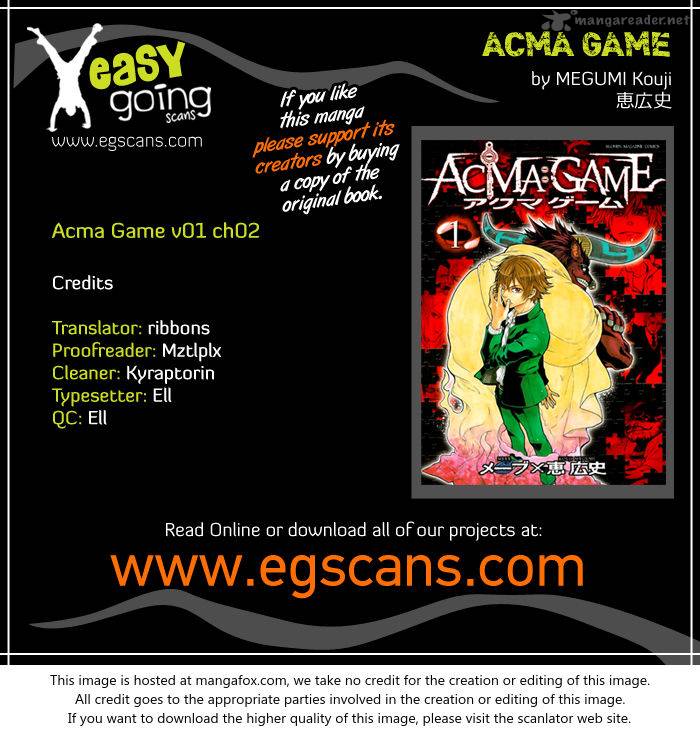 Acmagame Chapter 2 Page 1