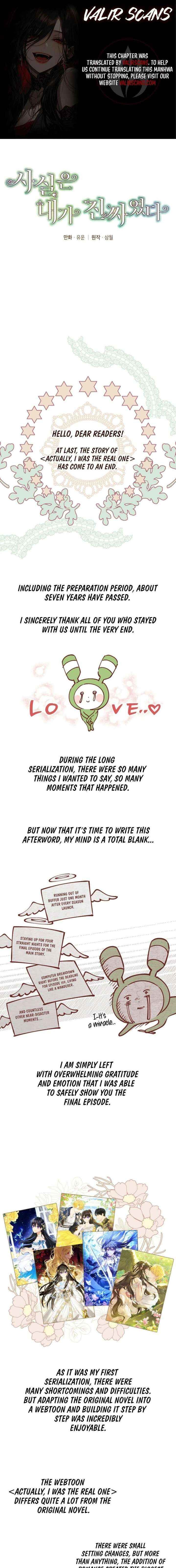 Actually I Was The Real One Chapter 160a Page 1