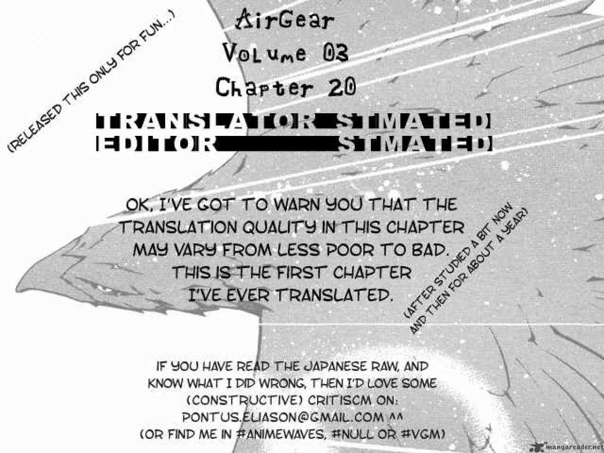 Air Gear Chapter 20 Page 1