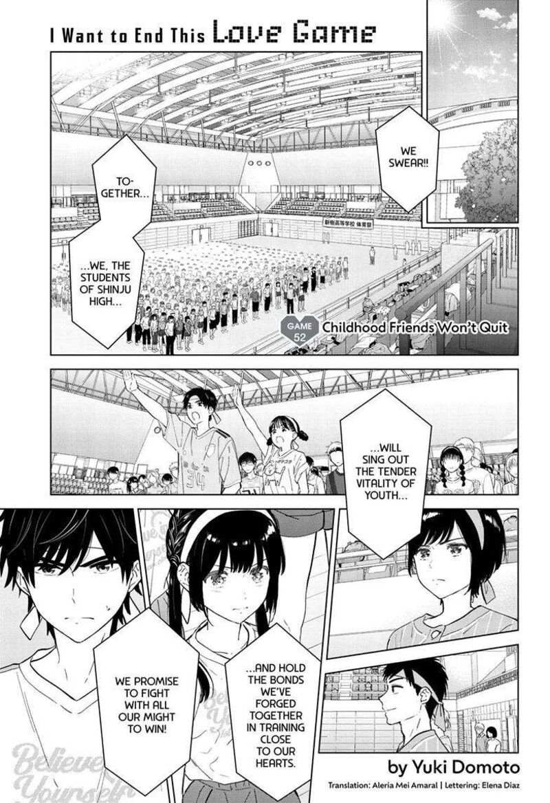 Aishiteru Game Wo Owarasetai Chapter 52 Page 1