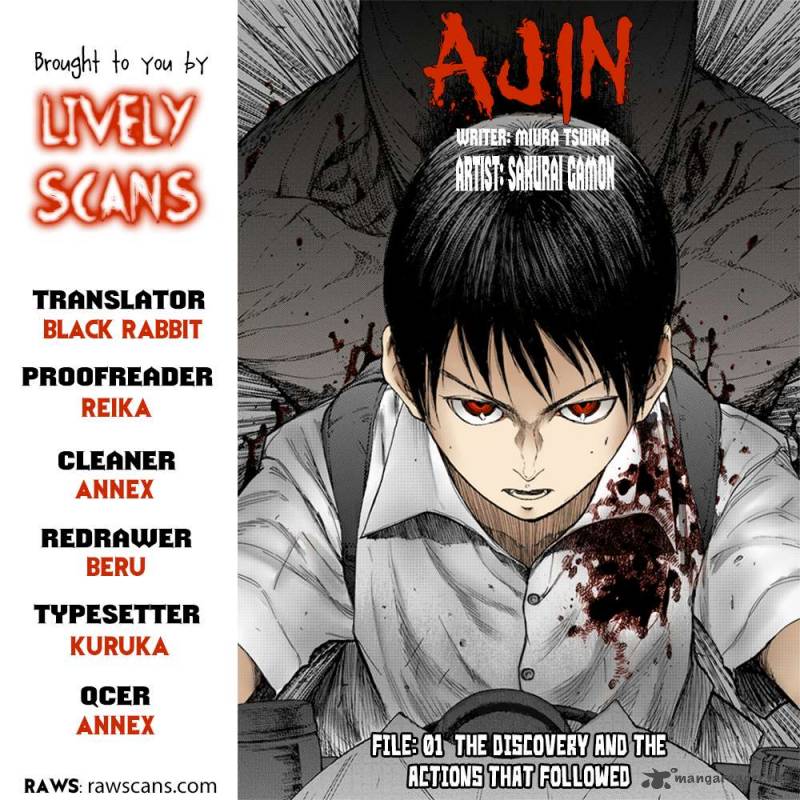 Ajin Chapter 1 Page 1