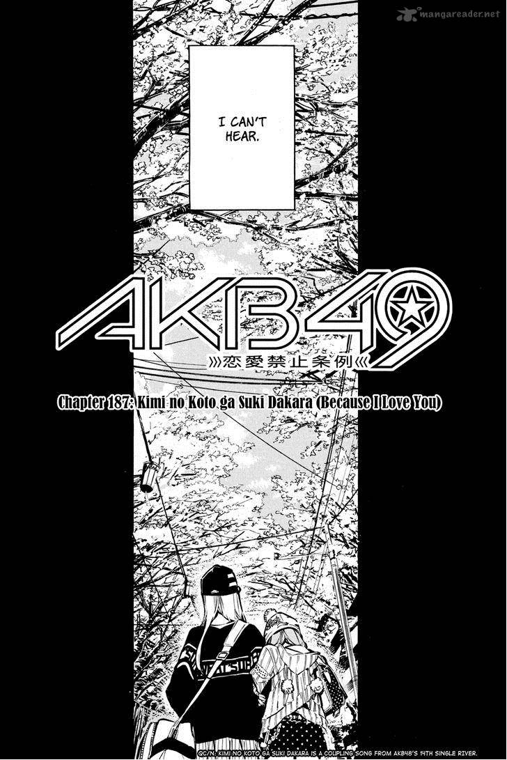Akb49 Renai Kinshi Jourei Chapter 187 Page 8