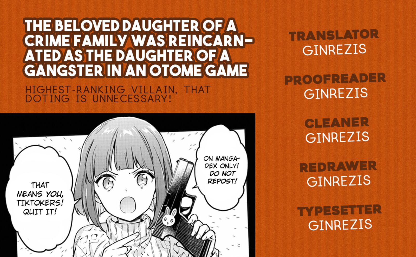 Akutou Ikka No Mana Musume Tensei Saki Mo Otome Game No Gokudou Reijou Deshita Saijoukyuu Rank No Akuyaku Sama Sono Dekiai Wa Fuyou Desu Chapter 26 Page 32