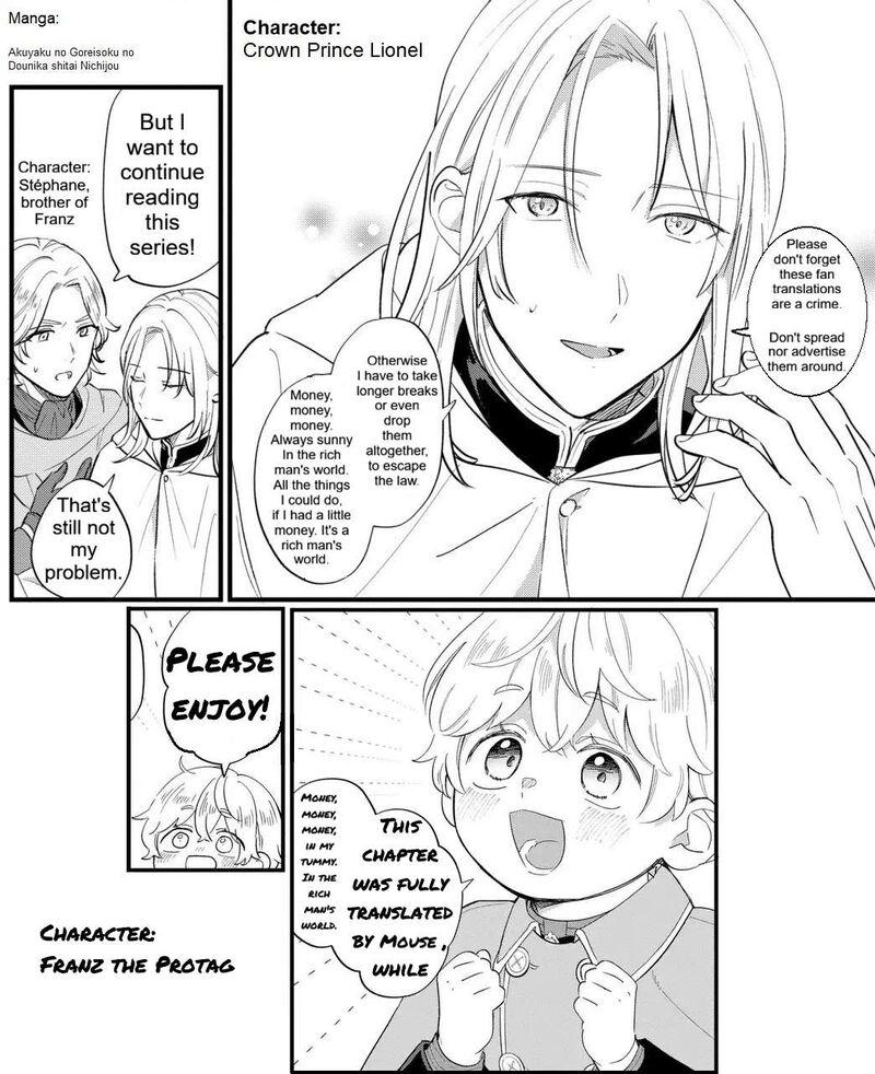 Akuyaku No Goreisoku No Dounika Shitai Nichijou Chapter 51 Page 1