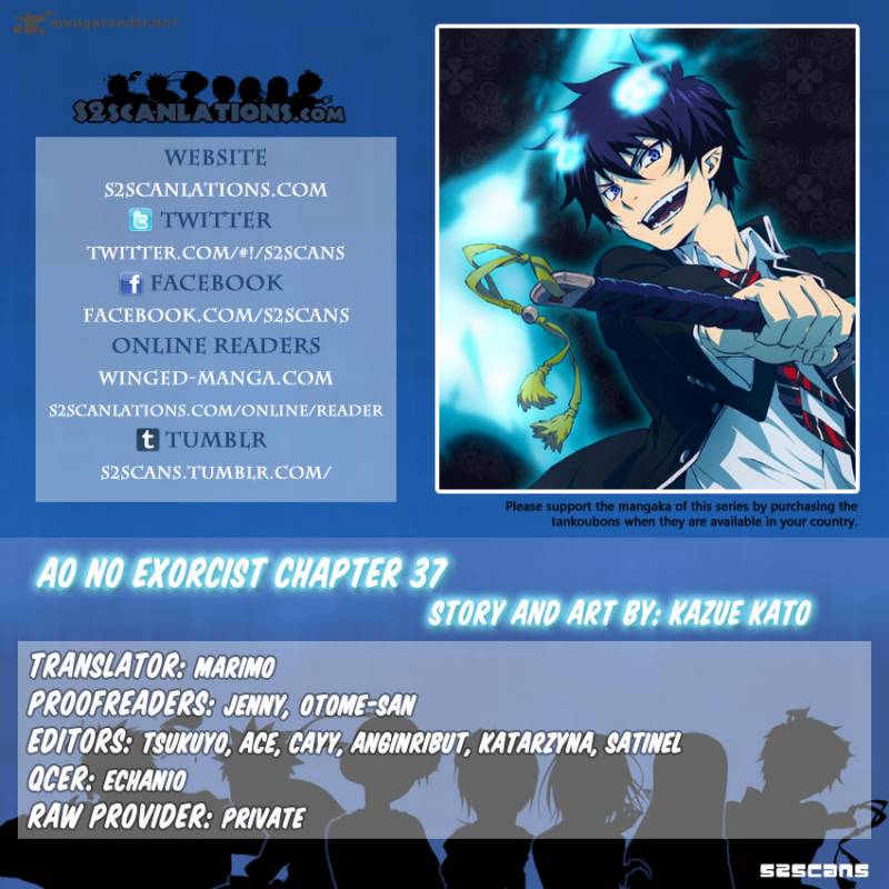 Ao No Exorcist Chapter 37 Page 1