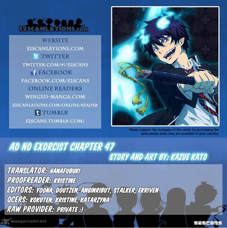 Ao No Exorcist Chapter 47 Page 1