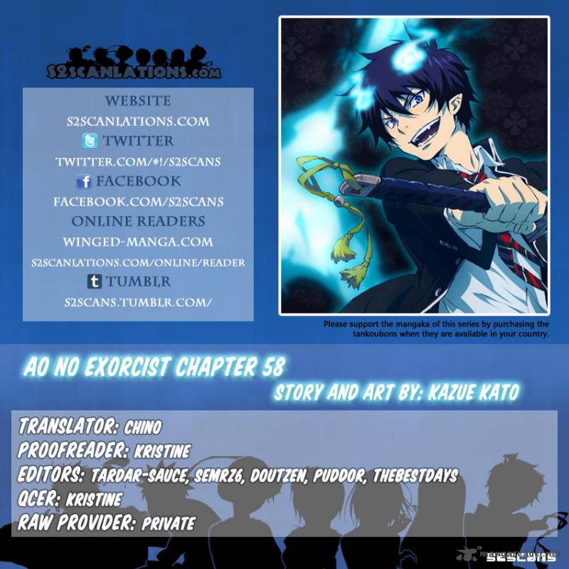 Ao No Exorcist Chapter 58 Page 1