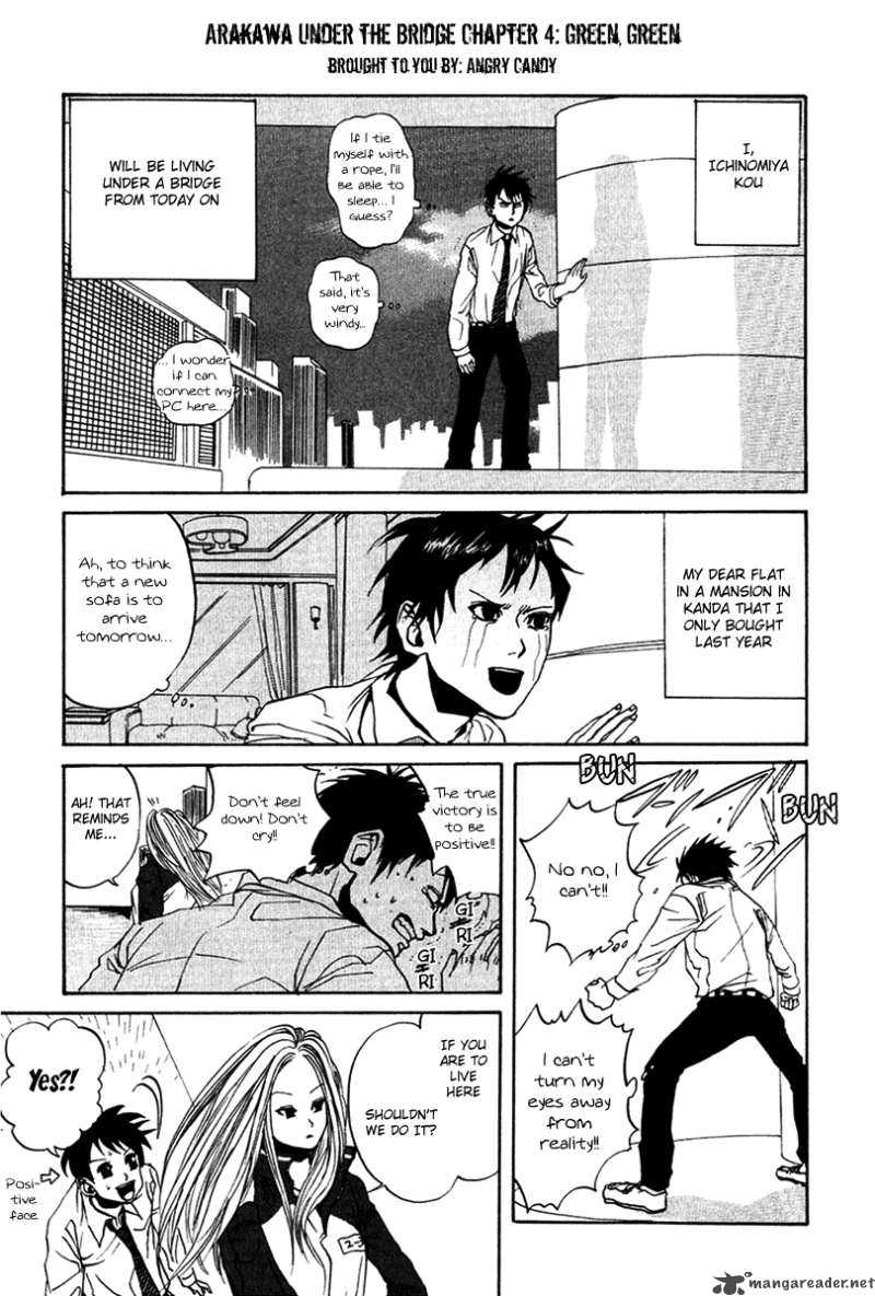Arakawa Under The Bridge Chapter 4 Page 1