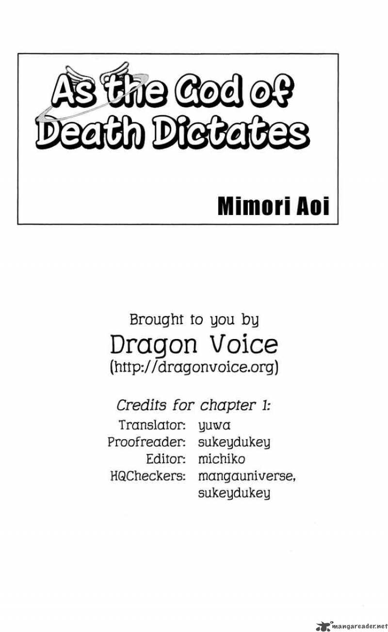 As The Death God Dictates Chapter 1 Page 3