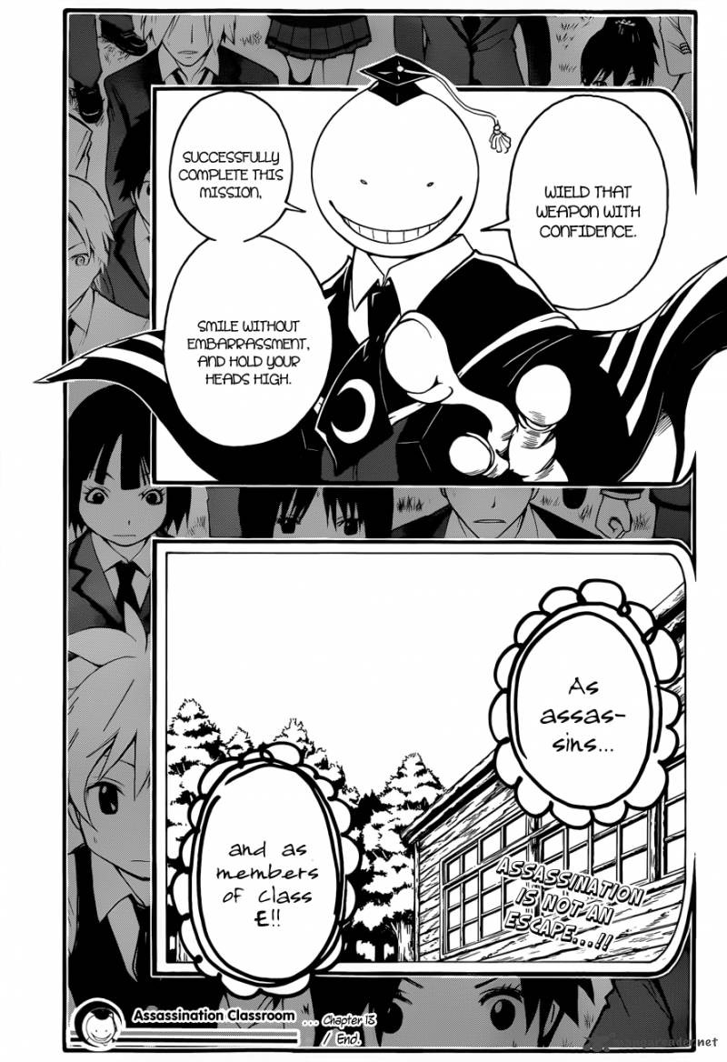 Assassination Classroom Chapter 13 Page 20