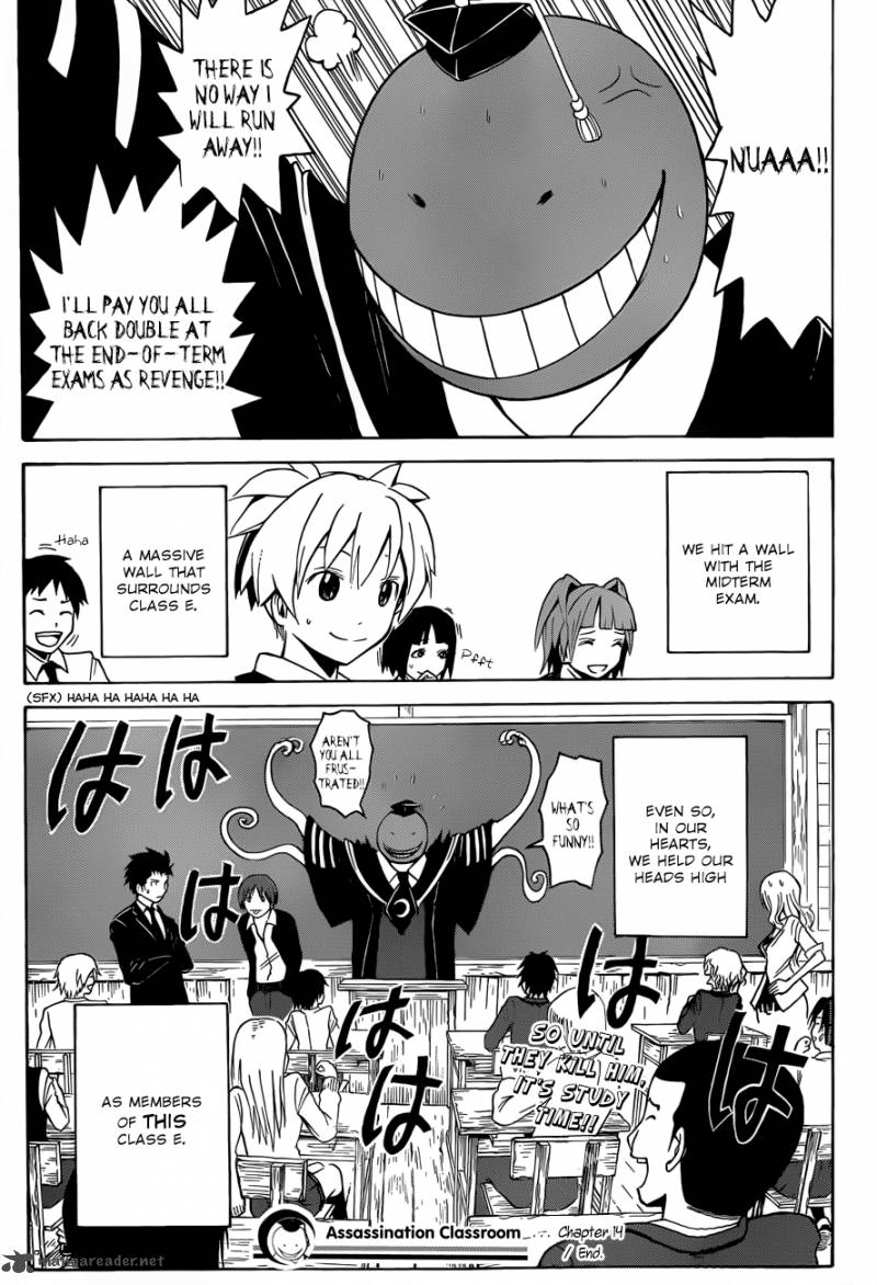 Assassination Classroom Chapter 14 Page 20