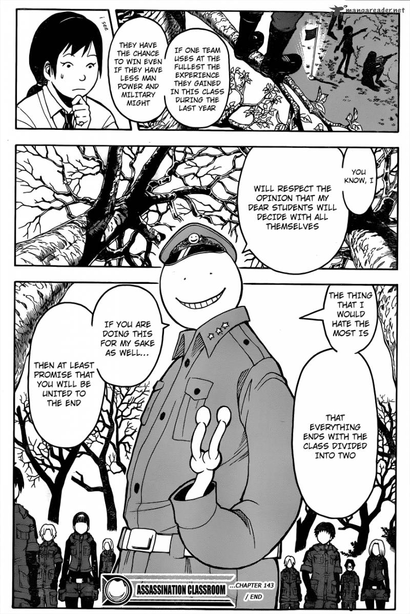 Assassination Classroom Chapter 143 Page 20