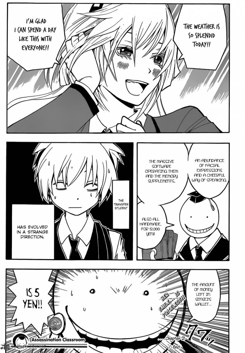 Assassination Classroom Chapter 21 Page 20