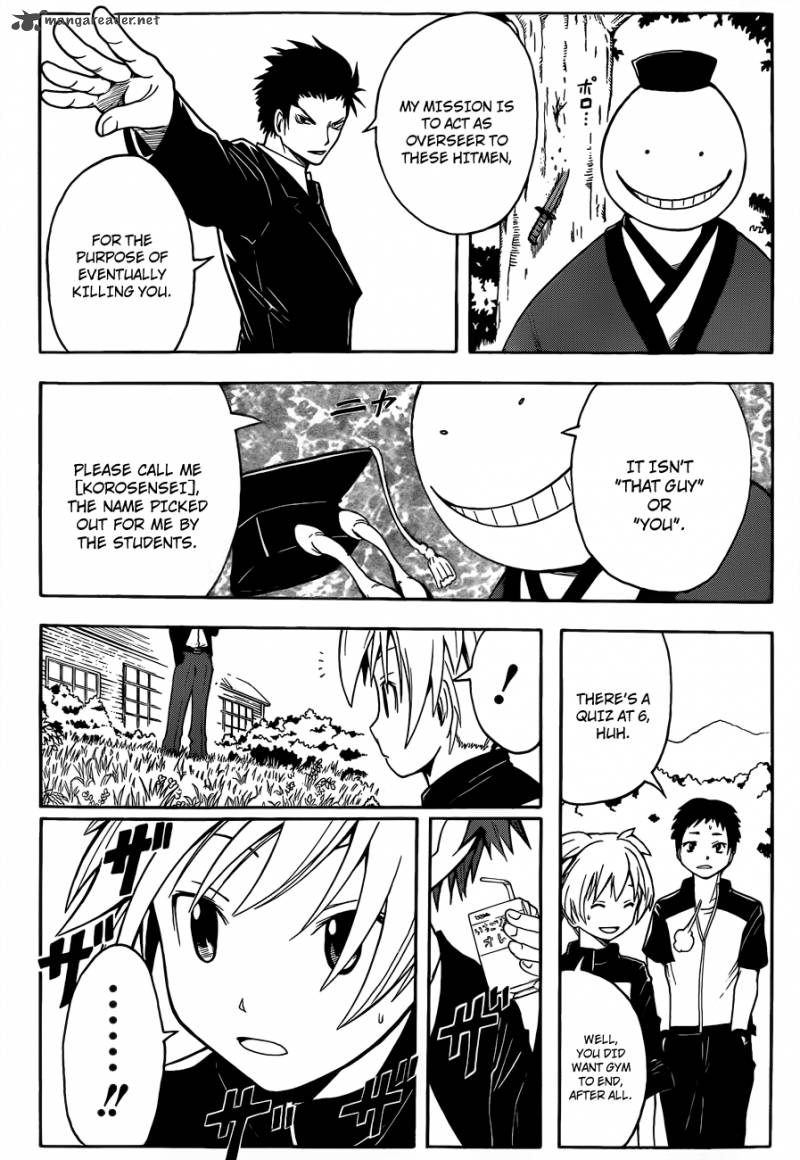Assassination Classroom Chapter 4 Page 12