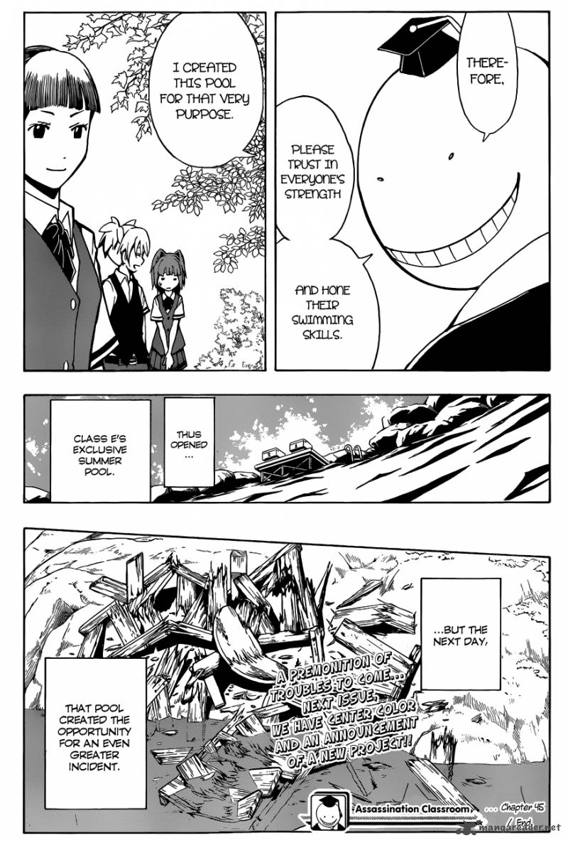 Assassination Classroom Chapter 45 Page 20