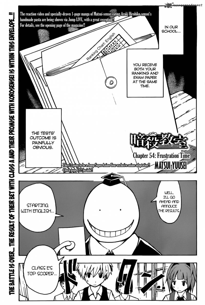 Assassination Classroom Chapter 54 Page 2