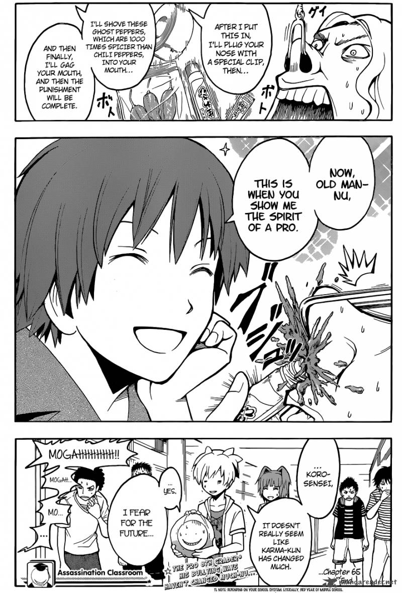 Assassination Classroom Chapter 65 Page 20