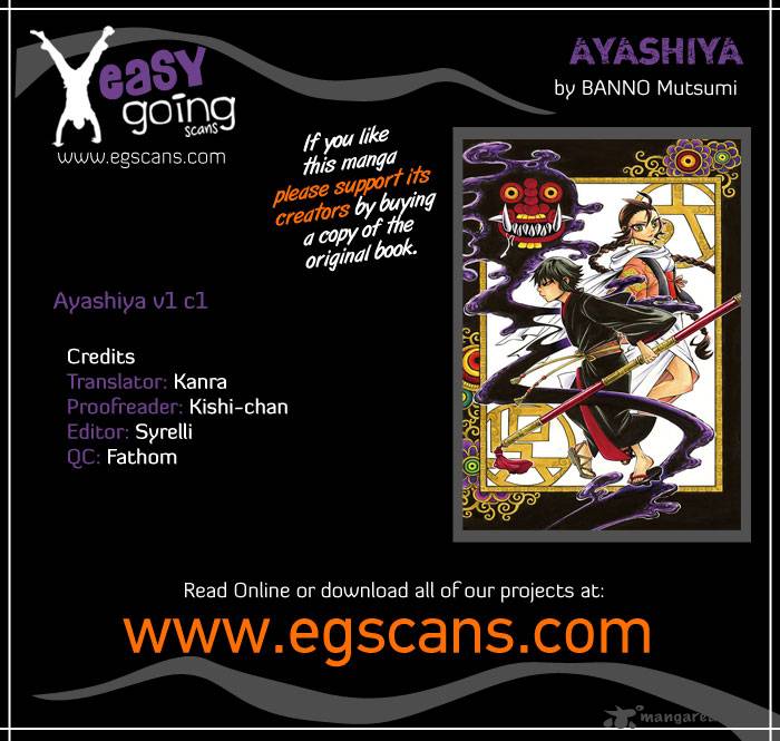 Ayashiya Chapter 1 Page 1