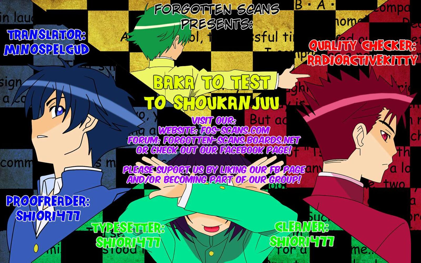 Baka To Test To Shoukanjuu Chapter 27 Page 1