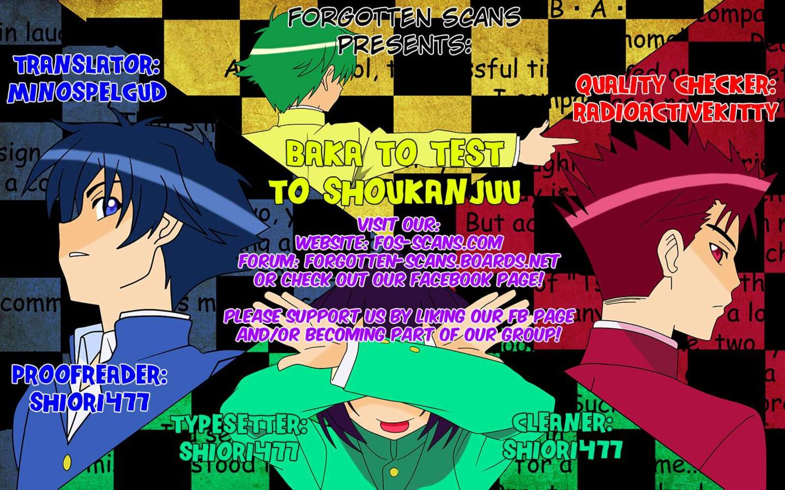 Baka To Test To Shoukanjuu Chapter 28 Page 1