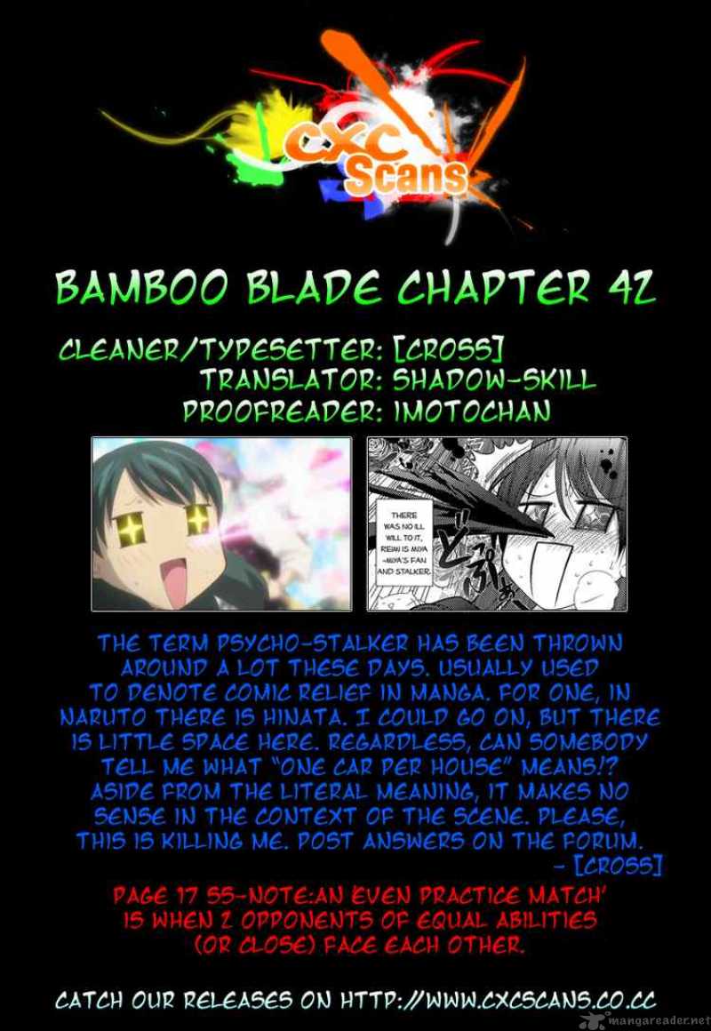 Bamboo Blade Chapter 42 Page 24