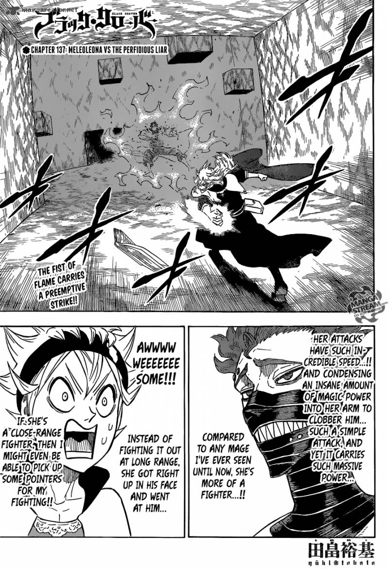 Black Clover Chapter 137 Page 1