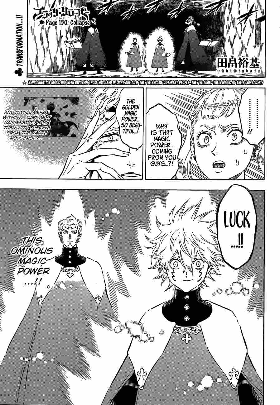 Black Clover Chapter 150 Page 1