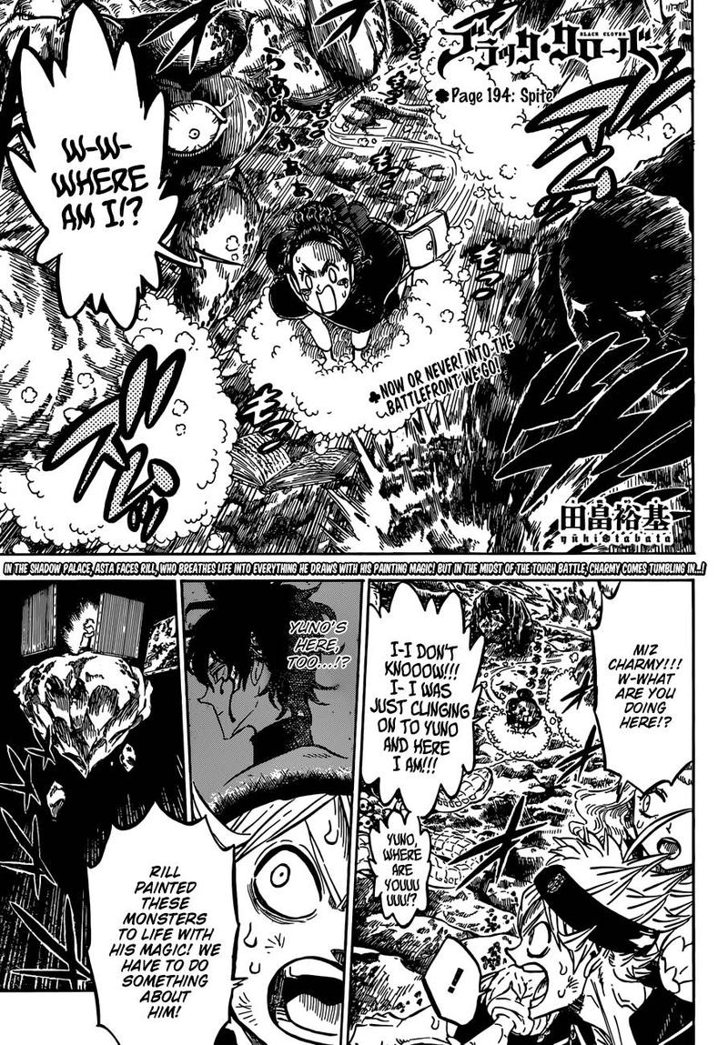 Black Clover Chapter 194 Page 1