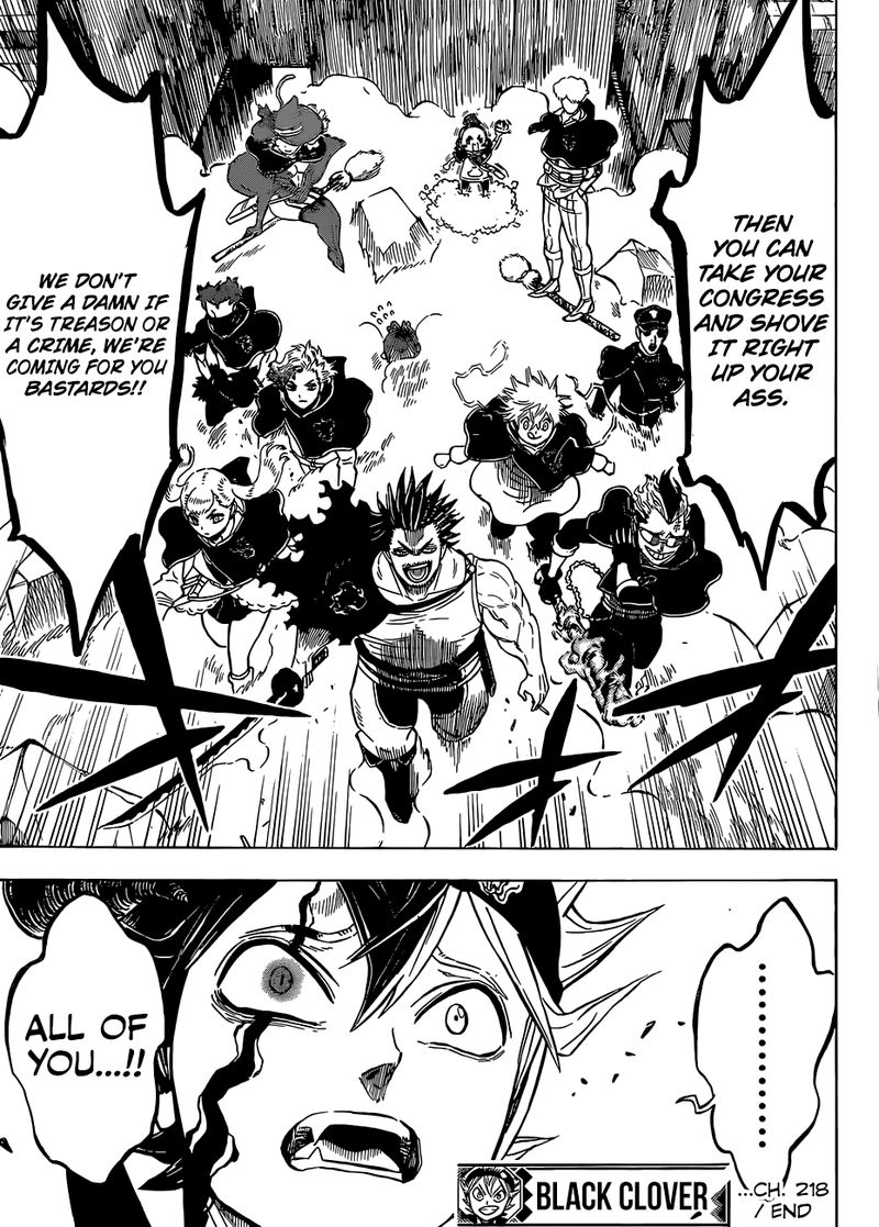 Black Clover Chapter 218 Page 14