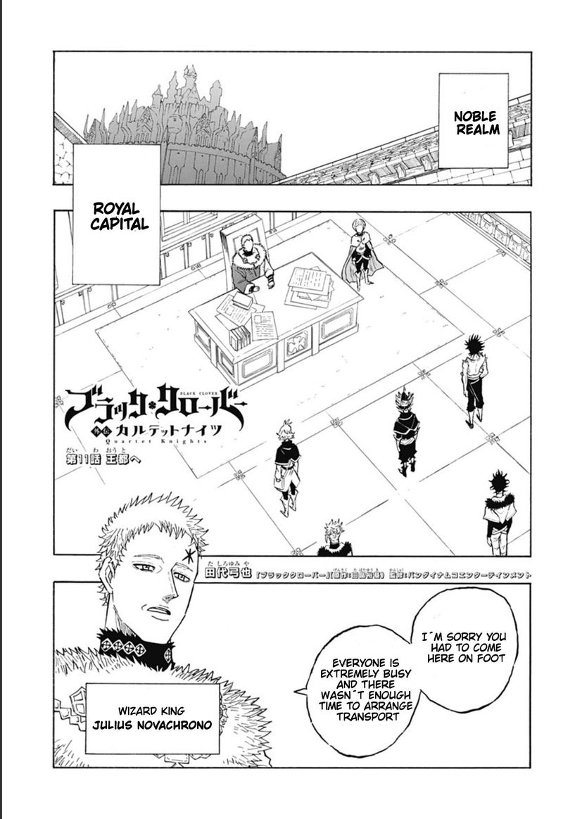 Black Clover Gaiden Quartet Knights Chapter 11 Page 1