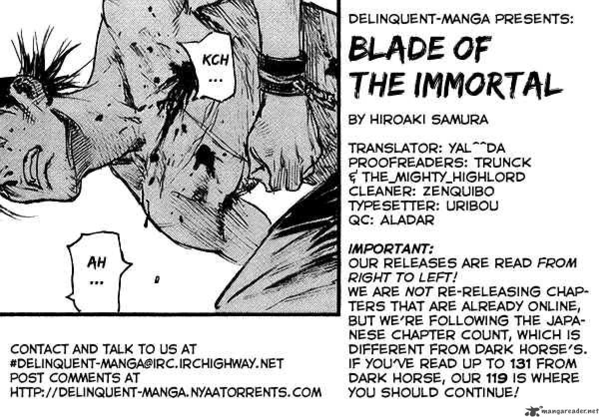 Blade Of The Immortal Chapter 139 Page 1