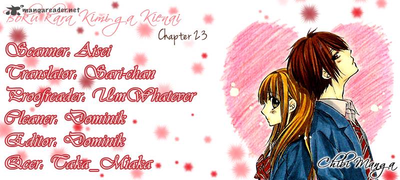 Boku Kara Kimi Ga Kienai Chapter 23 Page 1