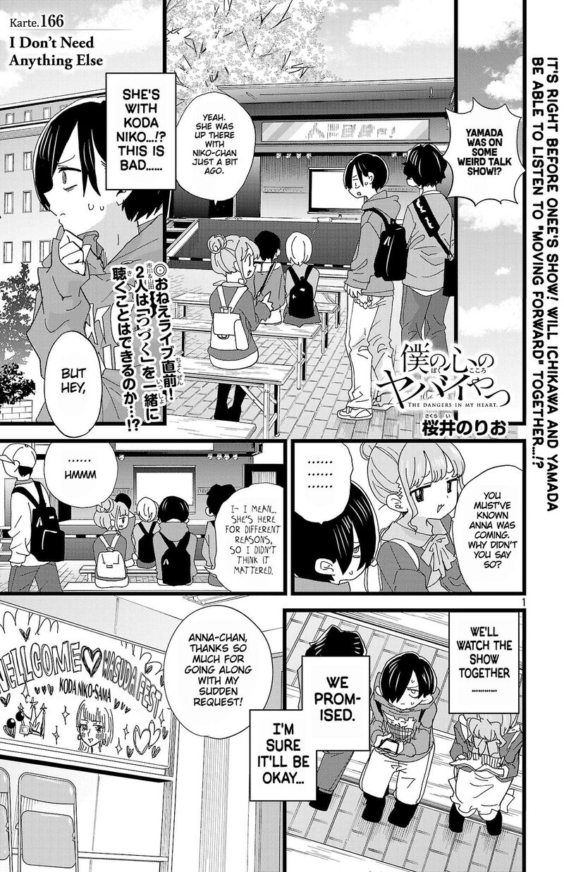Boku No Kokoro No Yabai Yatsu Chapter 166 Page 2