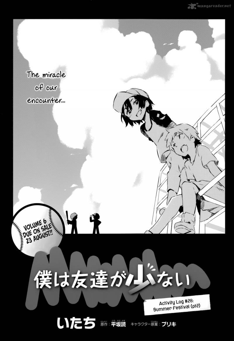 Boku Wa Tomodachi Ga Sukunai Chapter 28 Page 1