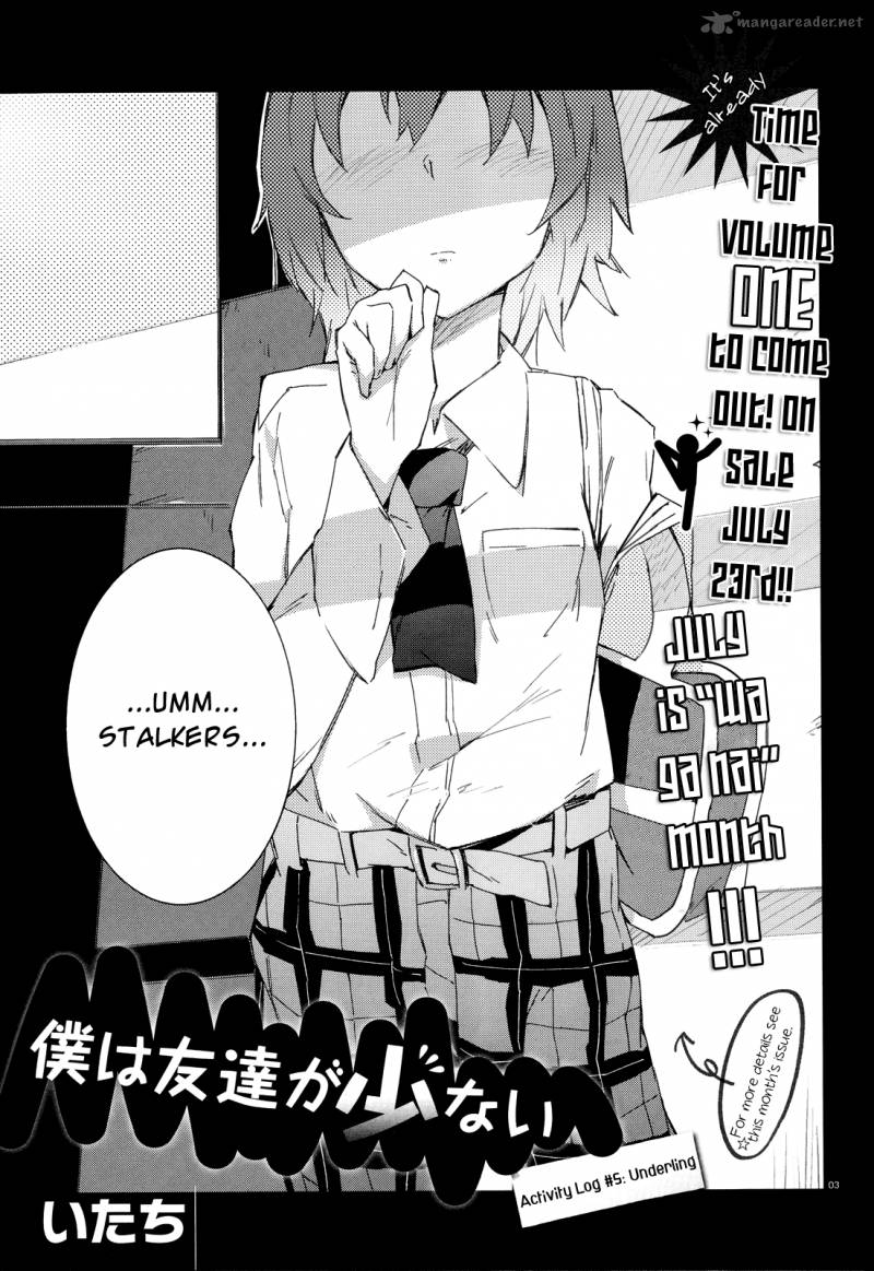 Boku Wa Tomodachi Ga Sukunai Chapter 5 Page 3