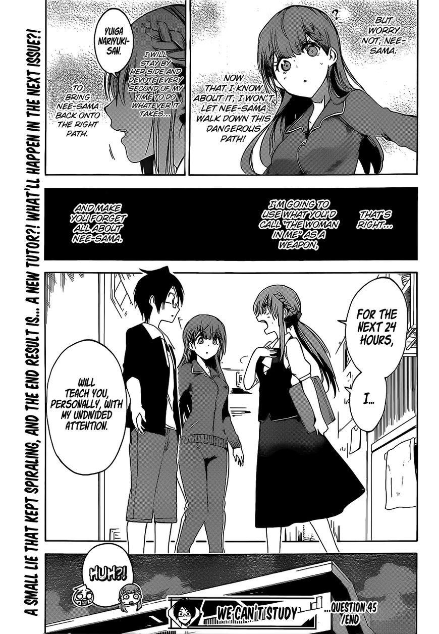 Bokutachi Wa Benkyou Ga Dekinai Chapter 45 Page 20