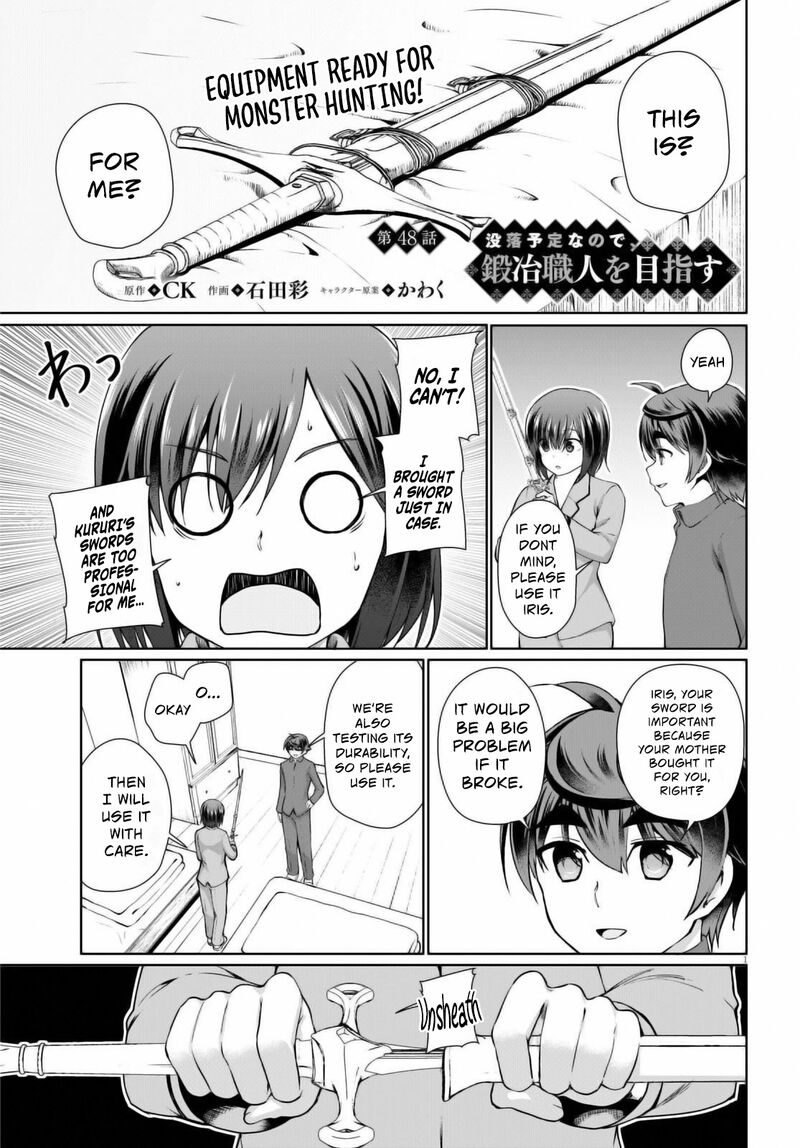Botsuraku Youtei Nanode Kajishokunin Wo Mezasu Chapter 48 Page 1