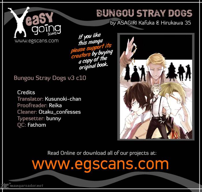Bungo Stray Dogs Chapter 10 Page 1