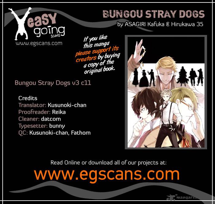 Bungo Stray Dogs Chapter 11 Page 1